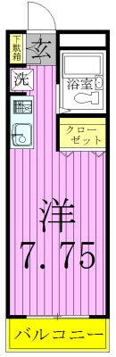 第１２ヒカリハイツＣ棟 間取り図