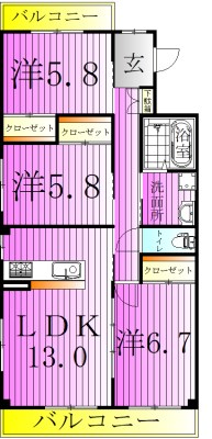 ポルト・スクエア 間取り図