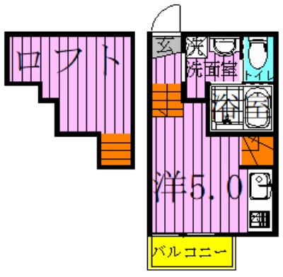 クレア竹の塚 間取り図