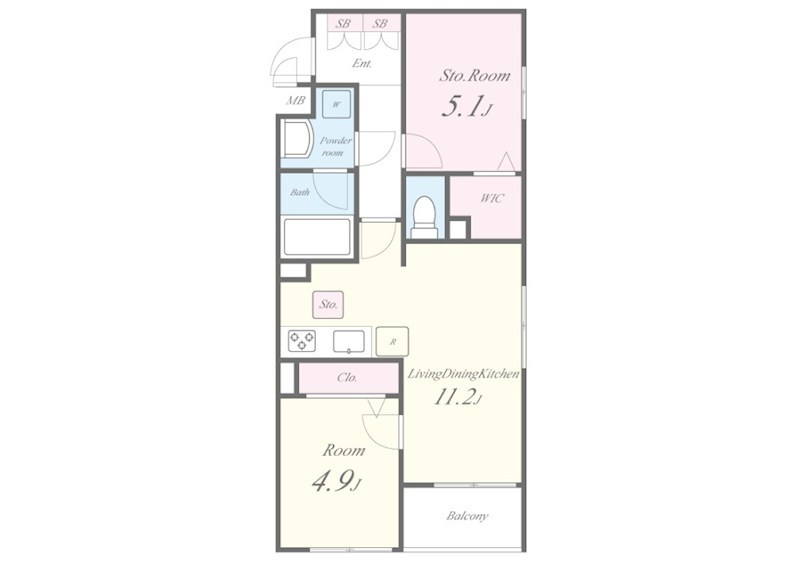 Ｌｅ　ＳＯＬＥＩＬ（ル・ソレイユ） 間取り図