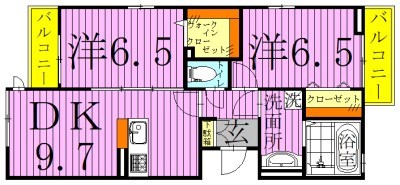 パレドールモア 間取り図