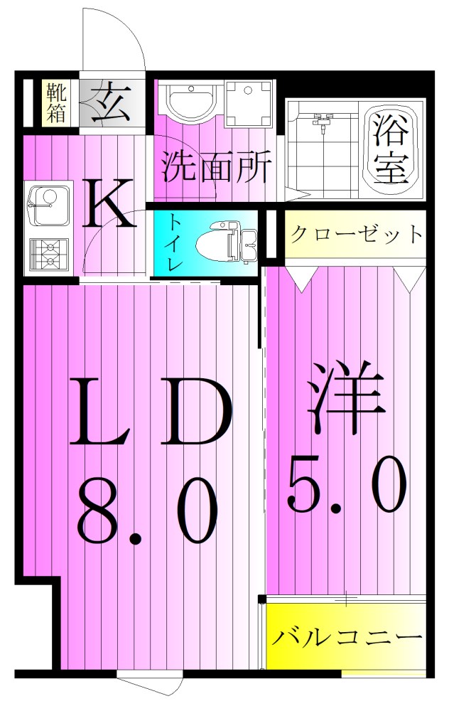 プラスドア北千住 間取り図