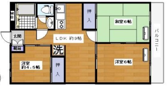 パレ・ヤマトク 間取り図