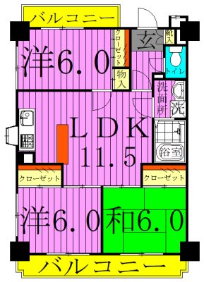 ウィル・モトキ  間取り図