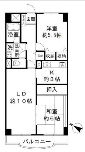 亀有パークマンション 間取り図