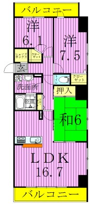 ロイヤルＫＪ 間取り図