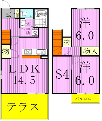 メンバーズヒル一ツ家G  間取り図
