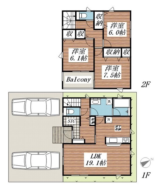 クレイドルガーデン野田市尾崎第１８ 間取り