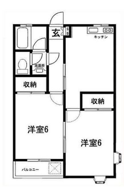 向原台コーポ第２ 105号室 間取り