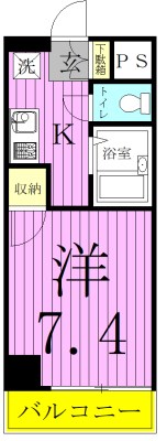 ラグジュアリーガーデン東松戸 706号室 間取り