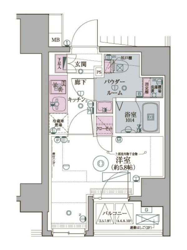 リヴシティ堀切菖蒲園 間取り図