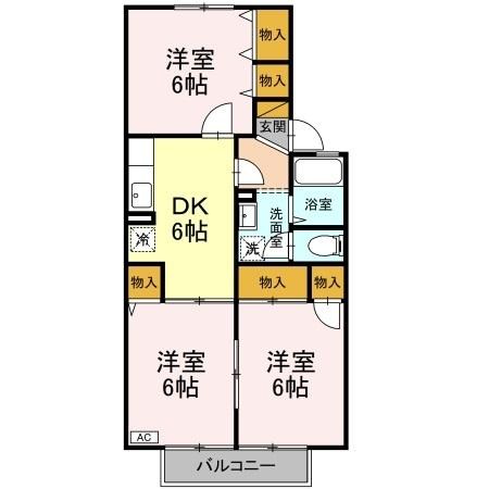 アルシュ11 202号室 間取り