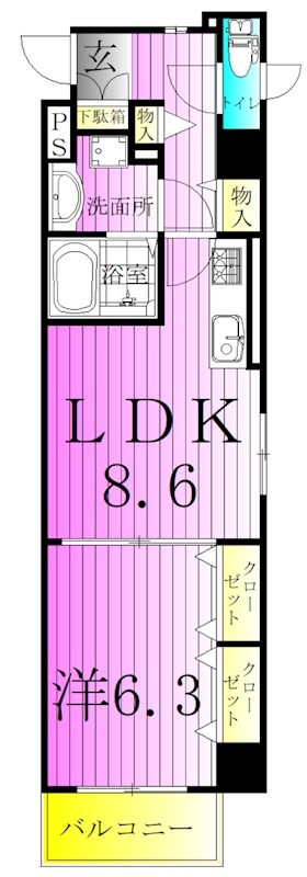 ラ クレール フォンテーヌ 間取り図