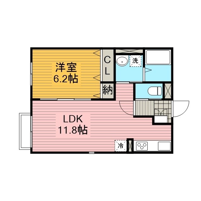 ソレイユⅡ 101号室 間取り