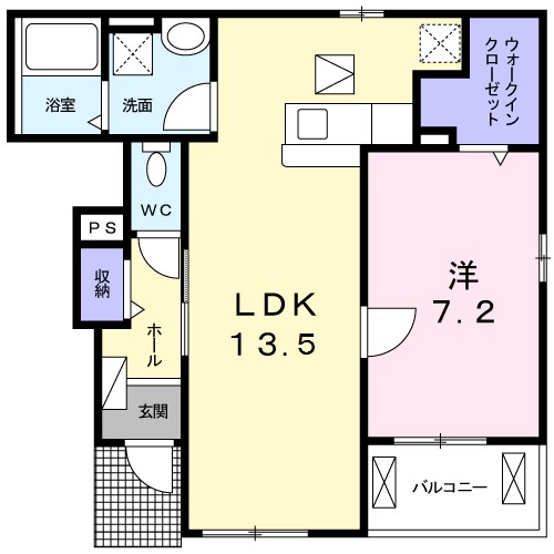 シャルマンA（松ヶ崎） 103号室 間取り