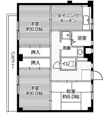 ビレッジハウス串崎 間取り