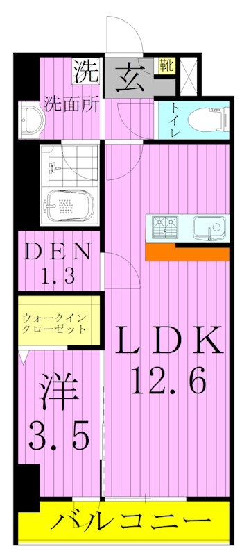 コンフォール亀有 間取り図