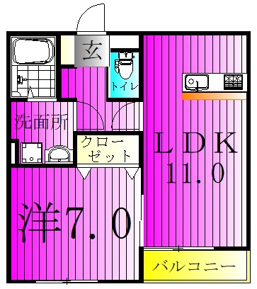 エクセルメゾン南流山 間取り