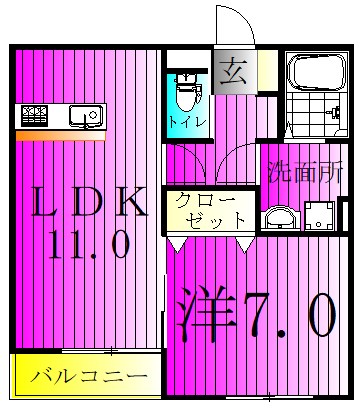 エクセルメゾン南流山 間取り