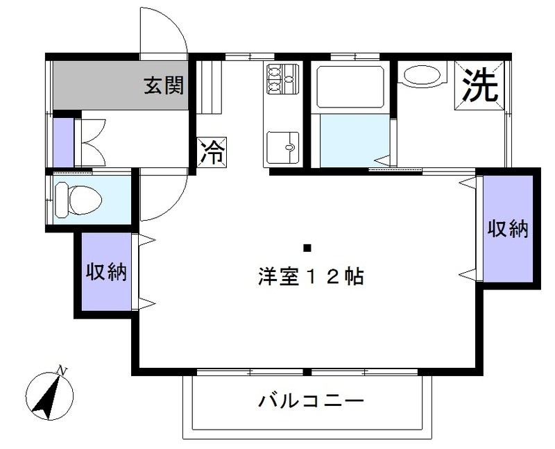 コーポ鈴木 201号室 間取り