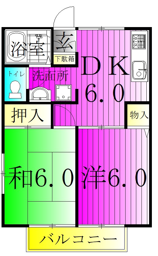 フレマリール豊四季Ｃ 間取り図
