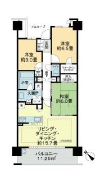 リライズガーデン西新井スカイレジデンス 間取り図