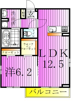 サンティエⅡ 間取り図