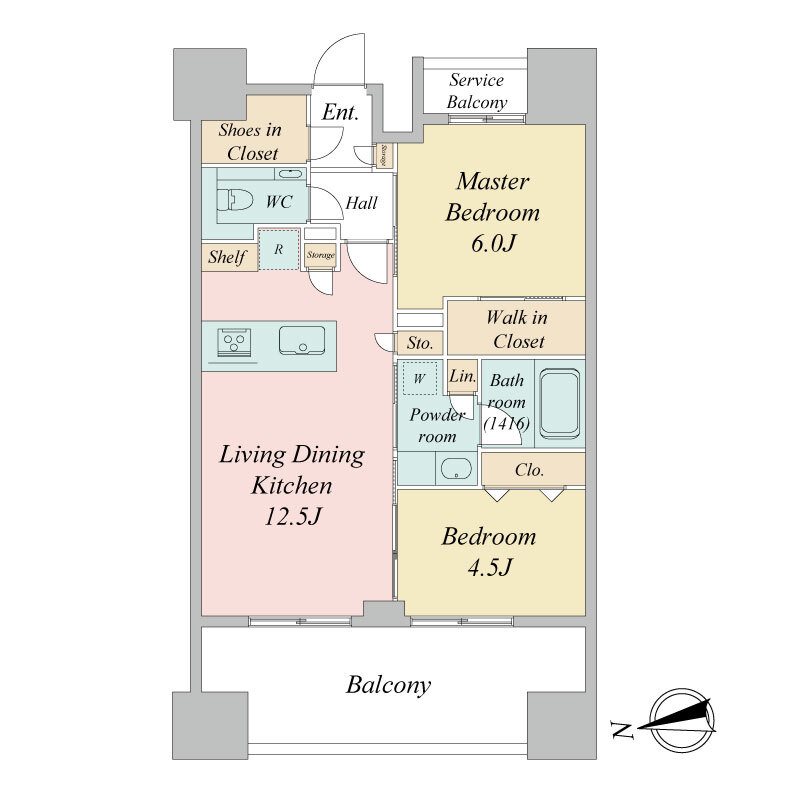 プライマル町屋 間取り図