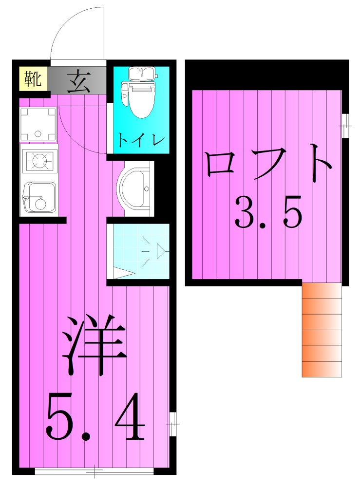 アネーロ北千住 間取り図