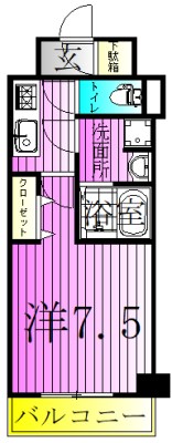 グランカミーユ江北 間取り図