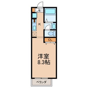 グラチオーソ旭町 202号室 間取り