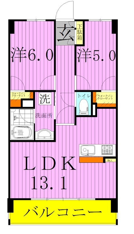 GENOVIA隅田川　ｅａｓｔ　ｓｋｙ　ｇａｒｄｅｎ 間取り図