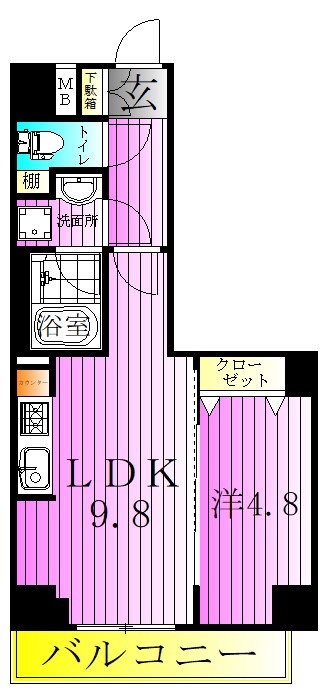 アイルプレミアム東京西新井 間取り図