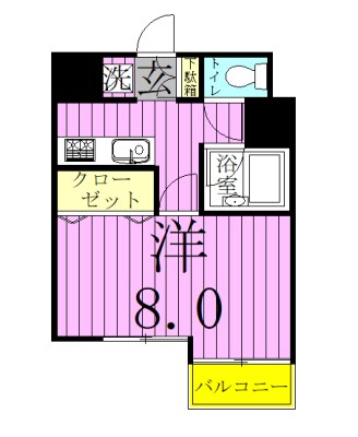 日創北小金ビル 702号室 間取り