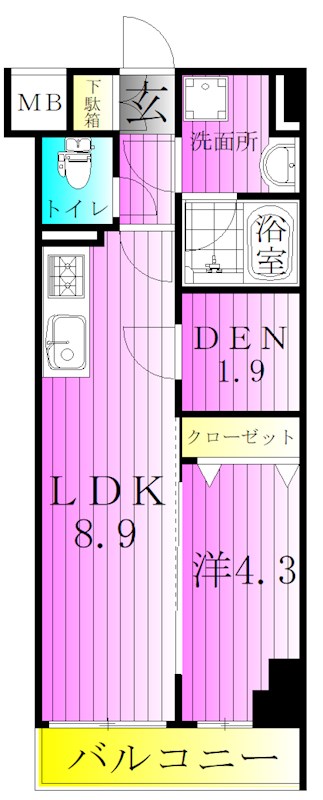 アイルプレミアム東京西新井 間取り図