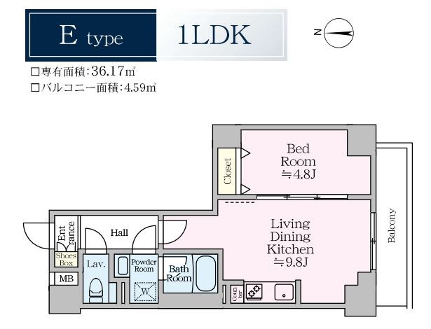 アイルプレミアム東京西新井 間取り図