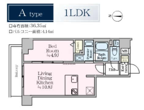アイルプレミアム東京西新井 間取り図