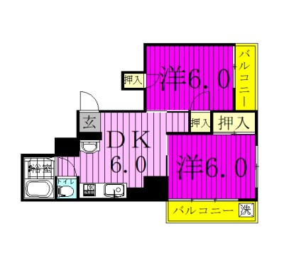 佐藤マンション 401号室 間取り