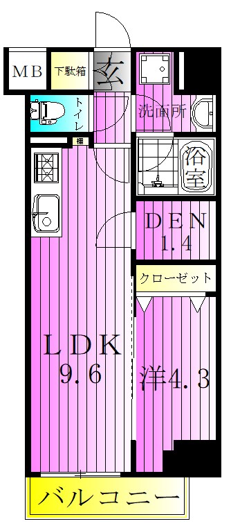 アイルプレミアム東京西新井 間取り図