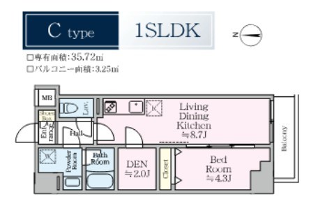 アイルプレミアム東京西新井 間取り図