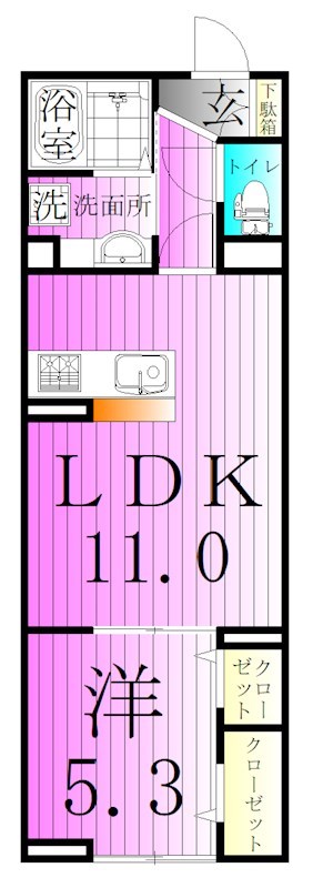 セレスティア大谷田 間取り図