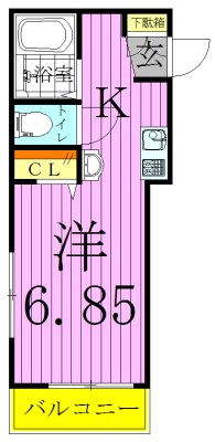 チャルテ梅島 間取り図