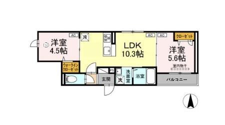 グラナーデ東尾久Ⅱ 間取り図