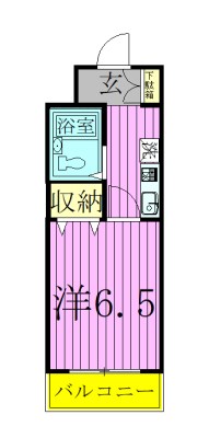 リーブル北小金 104号室 間取り