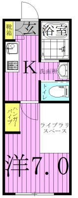 パスサイドレジデンス 101号室 間取り