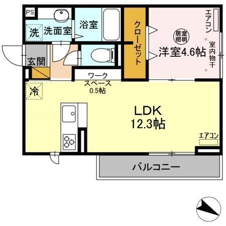 AXIS南流山  間取り