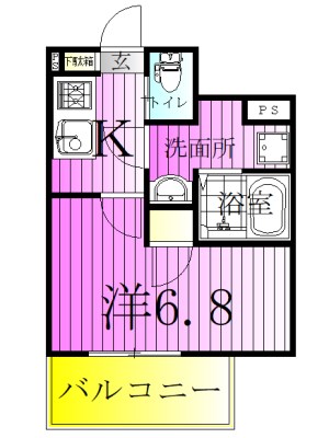Crestmoor 千住大橋 間取り図