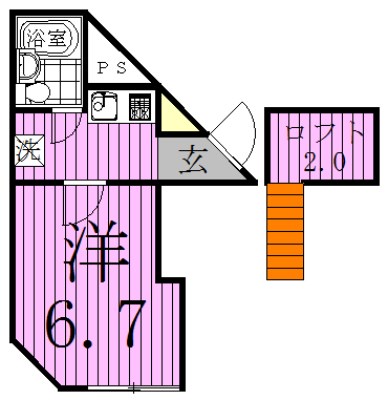 ジュネパレス松戸103 間取り