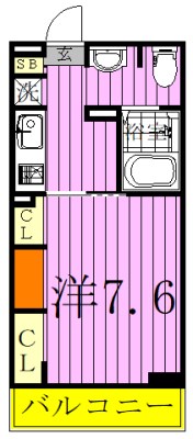 リブリ・ハートポートⅡ 106号室 間取り