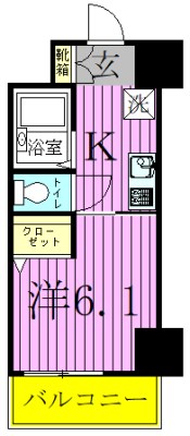 ラグジュアリーガーデン東松戸 1003号室 間取り